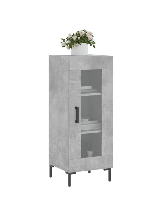 Příborník betonově šedý 34,5 x 34 x 90 cm kompozitní dřevo