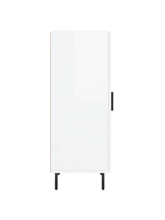 Příborník bílý s vysokým leskem 34,5x34x90 cm kompozitní dřevo