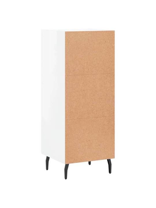Příborník bílý s vysokým leskem 34,5x34x90 cm kompozitní dřevo