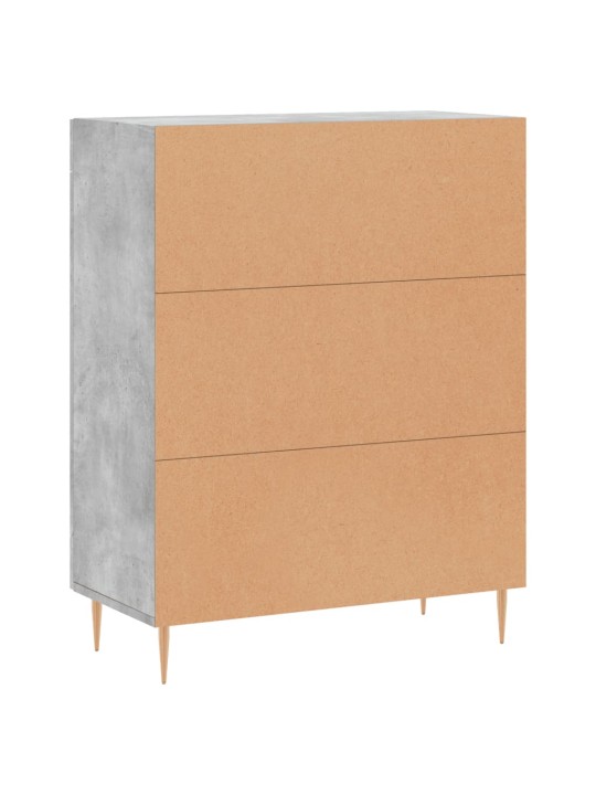 Příborník betonově šedý 69,5 x 34 x 90 cm kompozitní dřevo