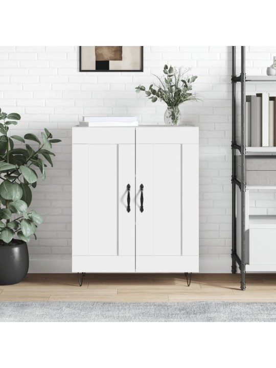 Příborník bílý s vysokým leskem 69,5x34x90 cm kompozitní dřevo