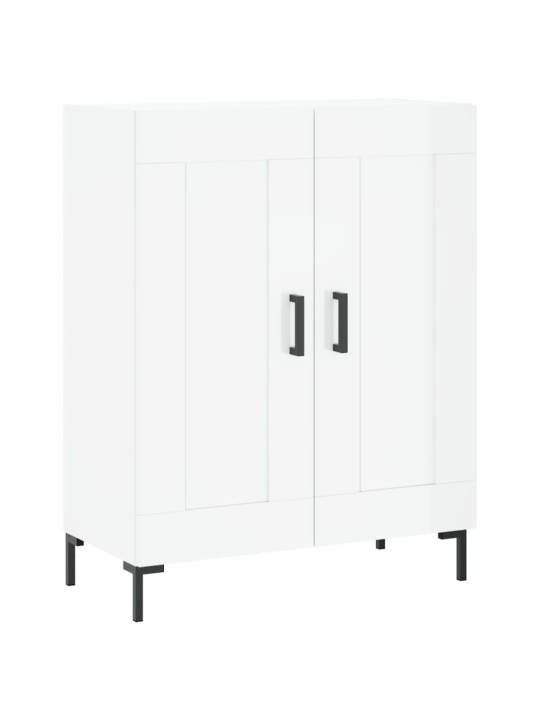 Příborník bílý s vysokým leskem 69,5x34x90 cm kompozitní dřevo