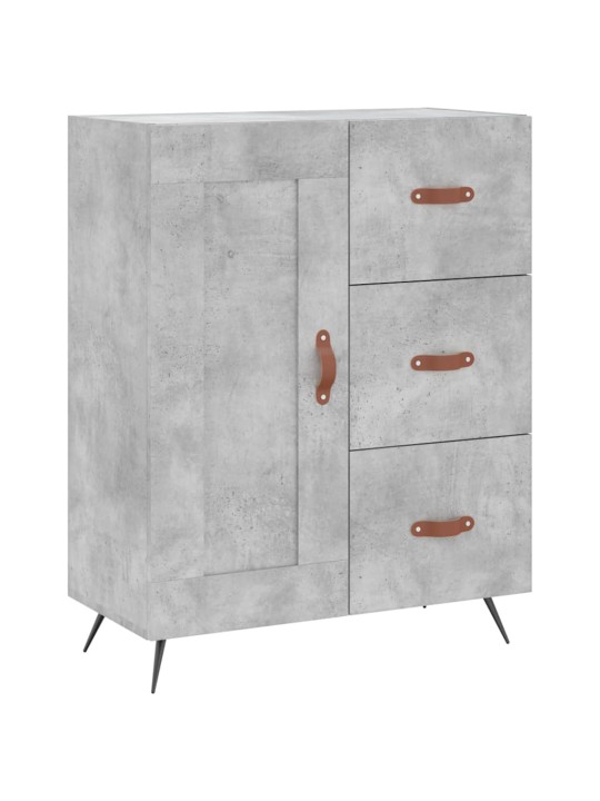 Příborník betonově šedý 69,5 x 34 x 90 cm kompozitní dřevo