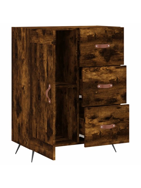 Příborník kouřový dub 69,5 x 34 x 90 cm kompozitní dřevo