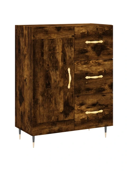 Příborník kouřový dub 69,5 x 34 x 90 cm kompozitní dřevo