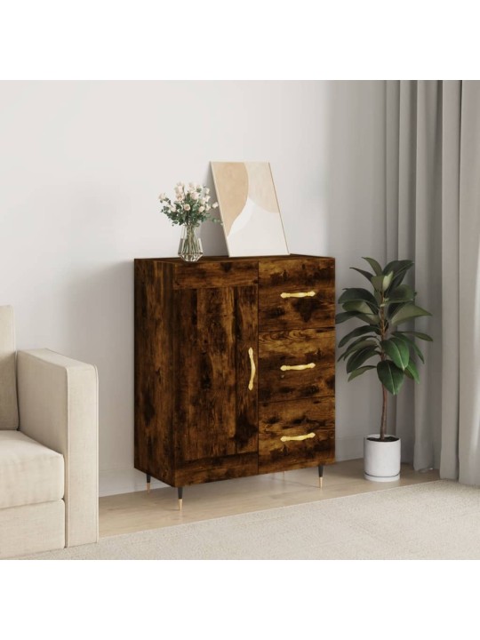 Příborník kouřový dub 69,5 x 34 x 90 cm kompozitní dřevo