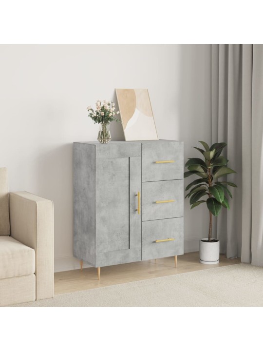 Příborník betonově šedý 69,5 x 34 x 90 cm kompozitní dřevo
