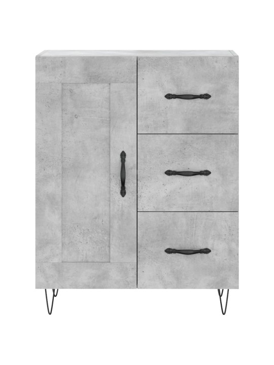 Příborník betonově šedý 69,5 x 34 x 90 cm kompozitní dřevo