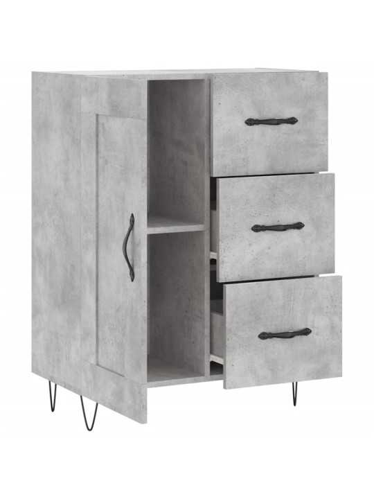 Příborník betonově šedý 69,5 x 34 x 90 cm kompozitní dřevo
