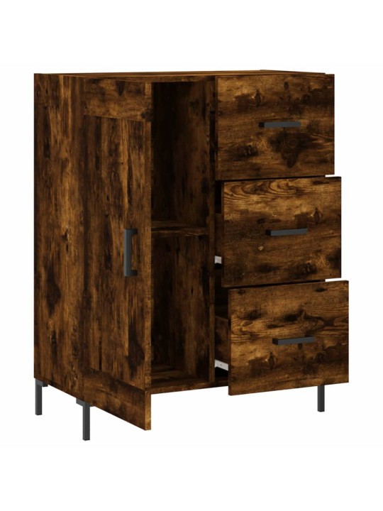 Příborník kouřový dub 69,5 x 34 x 90 cm kompozitní dřevo