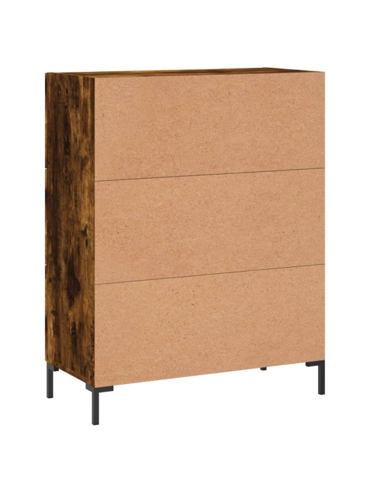 Příborník kouřový dub 69,5 x 34 x 90 cm kompozitní dřevo