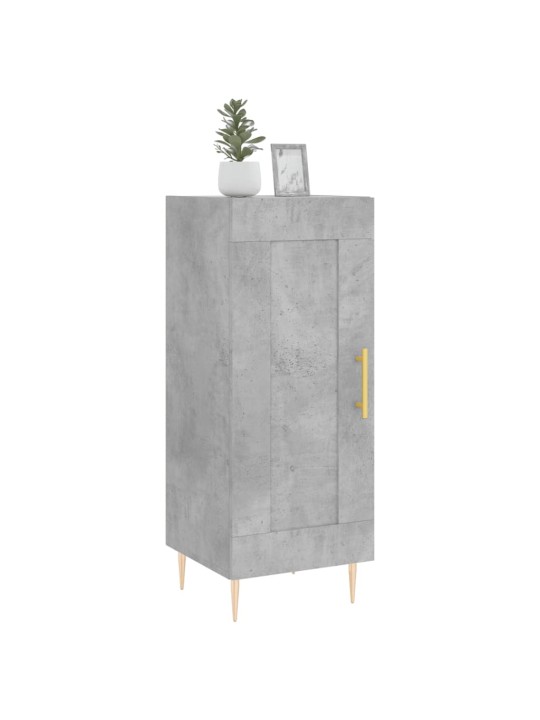 Příborník betonově šedý 34,5 x 34 x 90 cm kompozitní dřevo