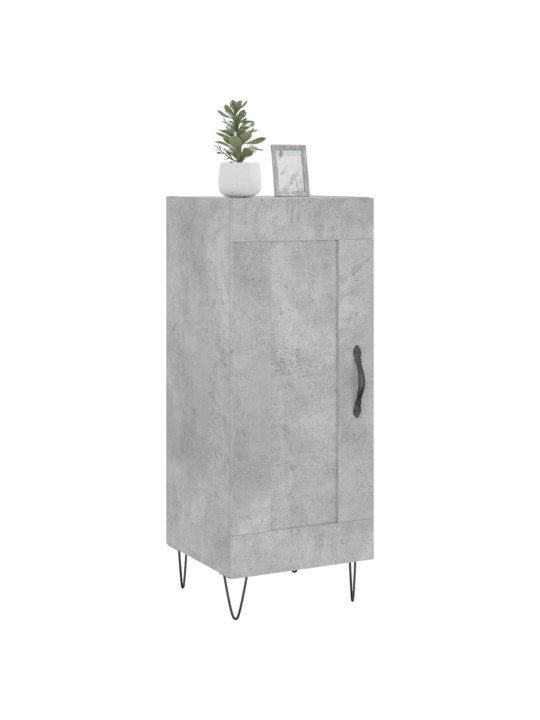Příborník betonově šedý 34,5 x 34 x 90 cm kompozitní dřevo
