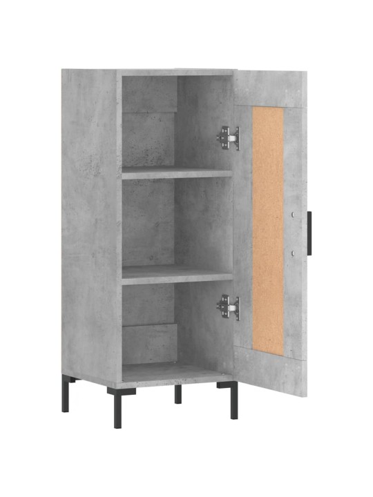 Příborník betonově šedý 34,5 x 34 x 90 cm kompozitní dřevo