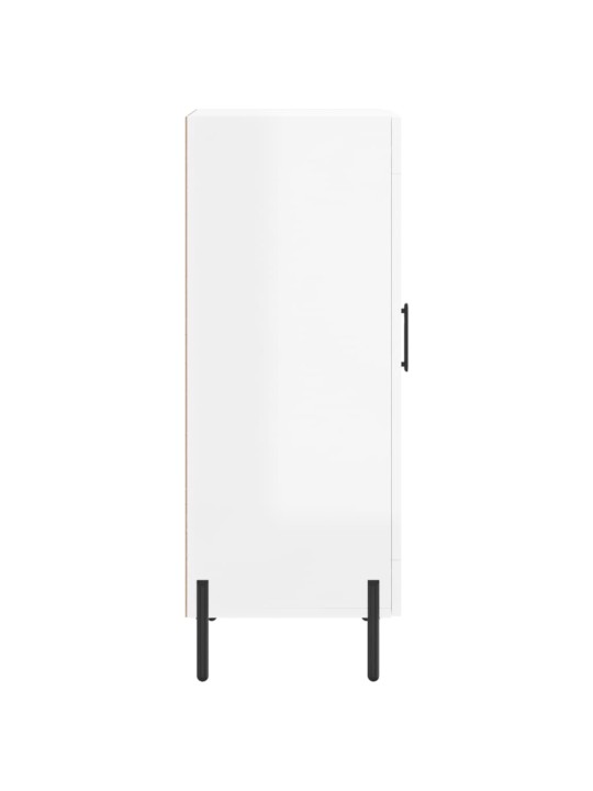 Příborník bílý s vysokým leskem 34,5x34x90 cm kompozitní dřevo