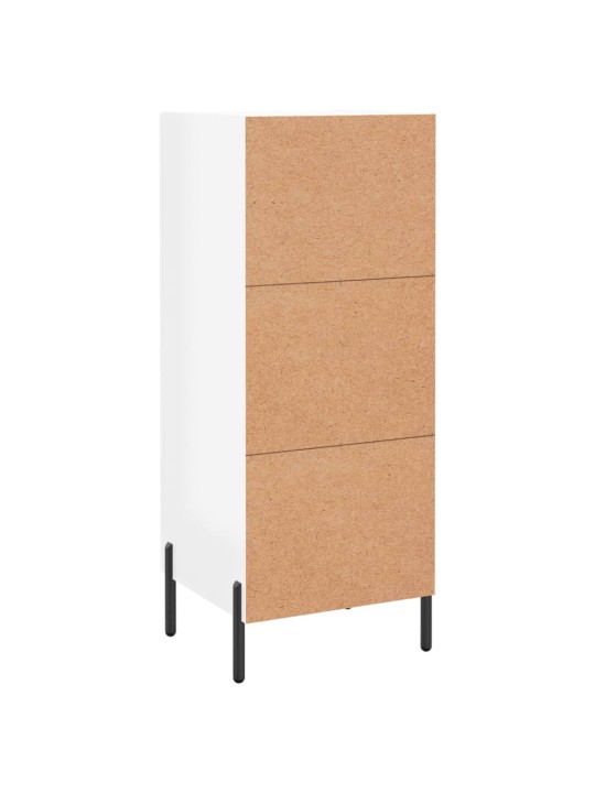 Příborník bílý s vysokým leskem 34,5x34x90 cm kompozitní dřevo
