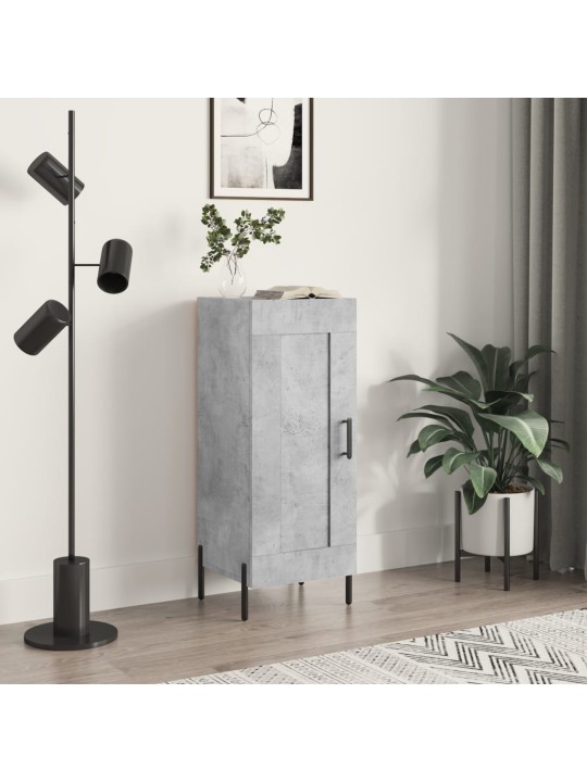 Příborník betonově šedý 34,5 x 34 x 90 cm kompozitní dřevo
