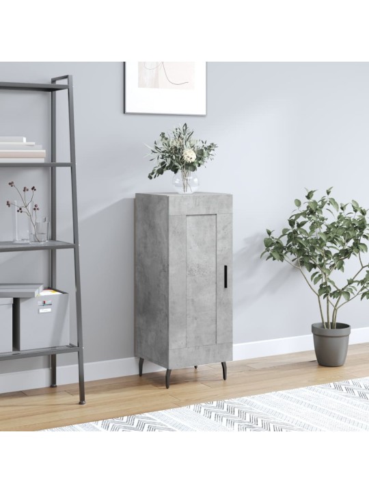 Příborník betonově šedý 34,5 x 34 x 90 cm kompozitní dřevo