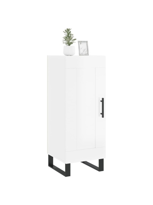 Příborník bílý s vysokým leskem 34,5x34x90 cm kompozitní dřevo