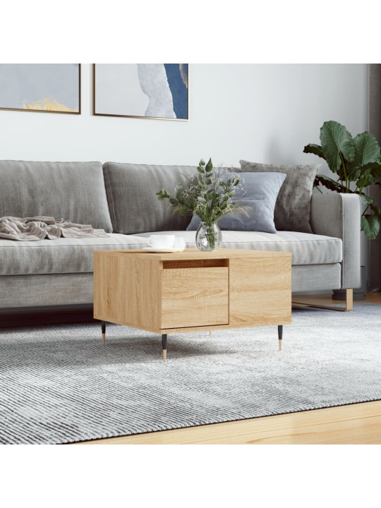 Konferenční stolek dub sonoma 55x55x36,5 cm kompozitní dřevo
