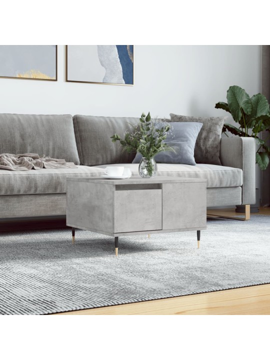 Konferenční stolek betonově šedý 55x55x36,5 cm kompozitní dřevo