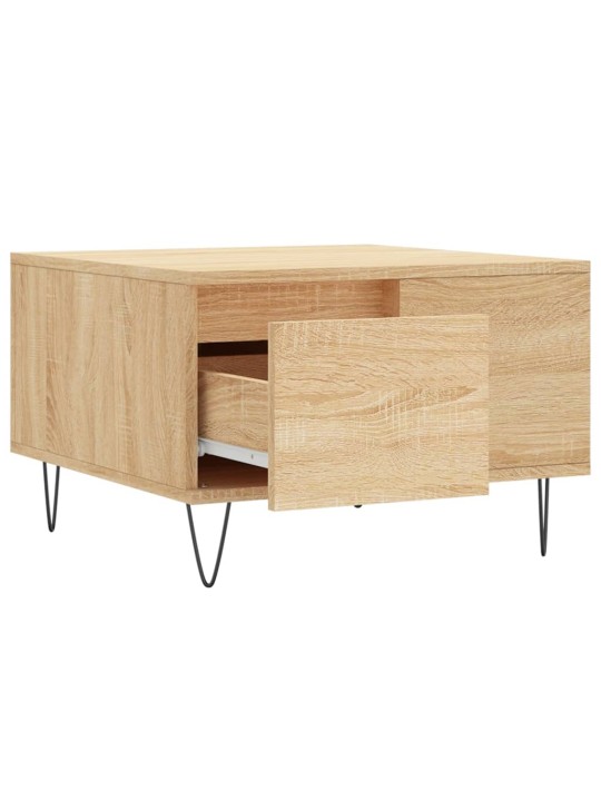 Konferenční stolek dub sonoma 55x55x36,5 cm kompozitní dřevo