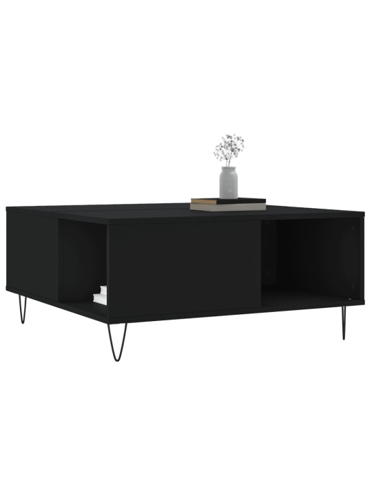Konferenční stolek černý 80 x 80 x 36,5 cm kompozitní dřevo