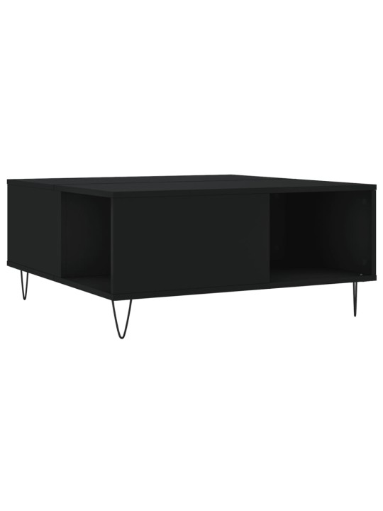 Konferenční stolek černý 80 x 80 x 36,5 cm kompozitní dřevo