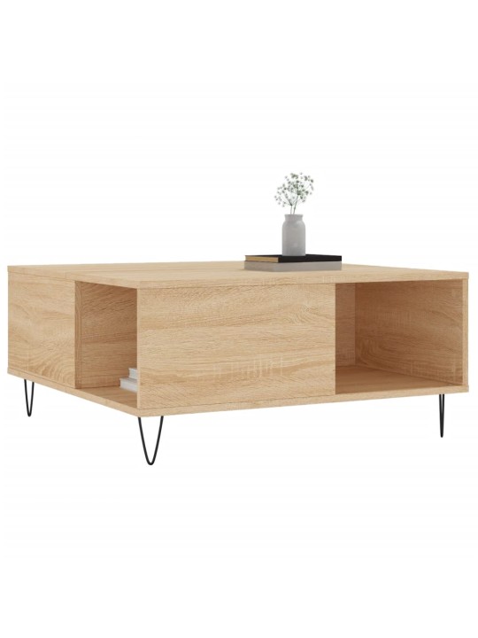 Konferenční stolek dub sonoma 80x80x36,5 cm kompozitní dřevo