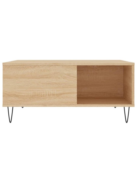 Konferenční stolek dub sonoma 80x80x36,5 cm kompozitní dřevo