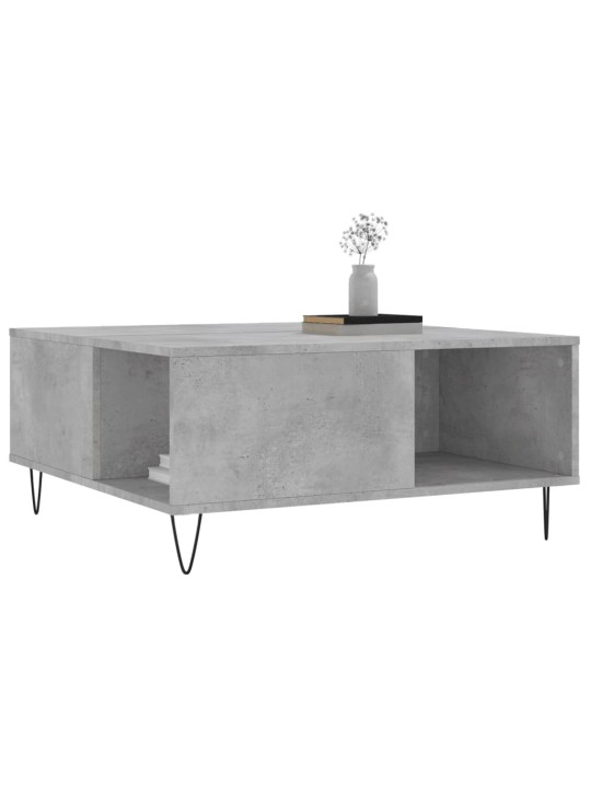 Konferenční stolek betonově šedý 80x80x36,5 cm kompozitní dřevo