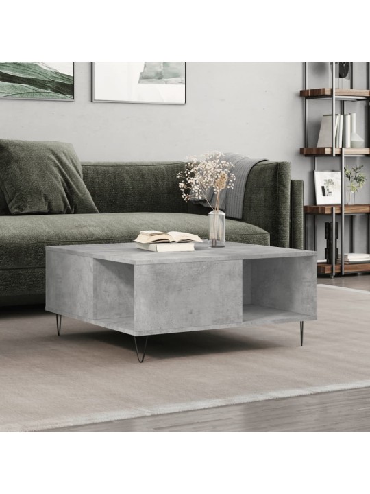 Konferenční stolek betonově šedý 80x80x36,5 cm kompozitní dřevo