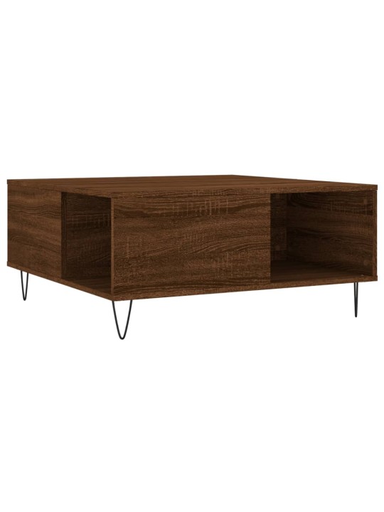Konferenční stolek hnědý dub 80 x 80 x 36,5 cm kompozitní dřevo
