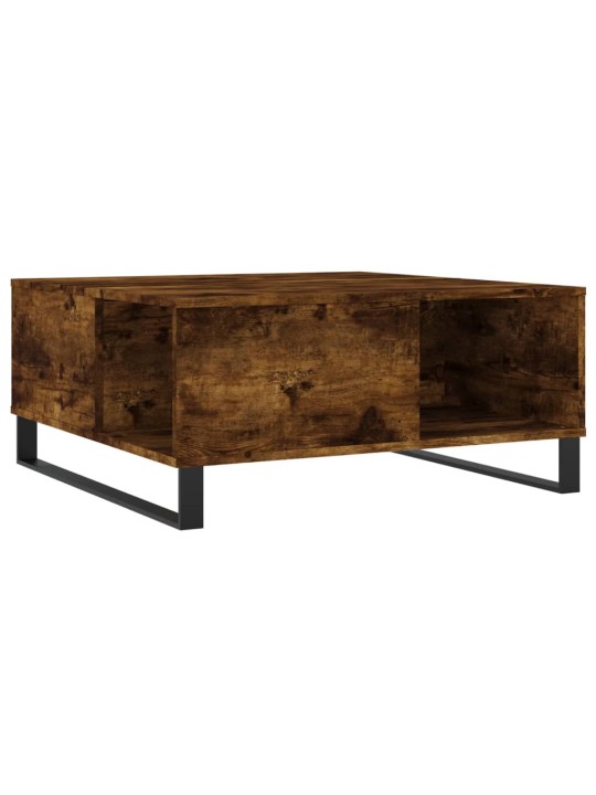 Konferenční stolek kouřový dub 80x80x36,5 cm kompozitní dřevo