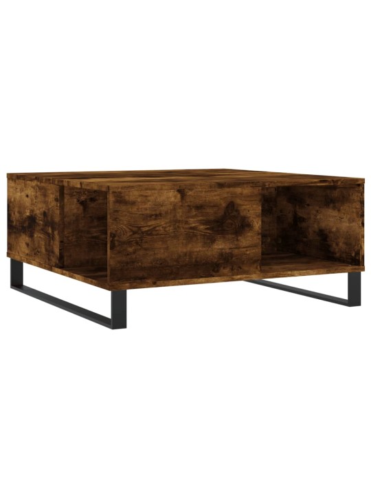 Konferenční stolek kouřový dub 80x80x36,5 cm kompozitní dřevo