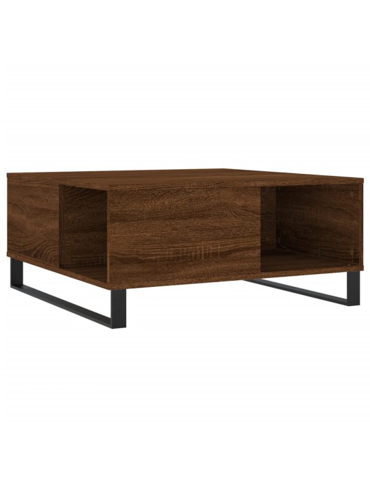 Konferenční stolek hnědý dub 80 x 80 x 36,5 cm kompozitní dřevo