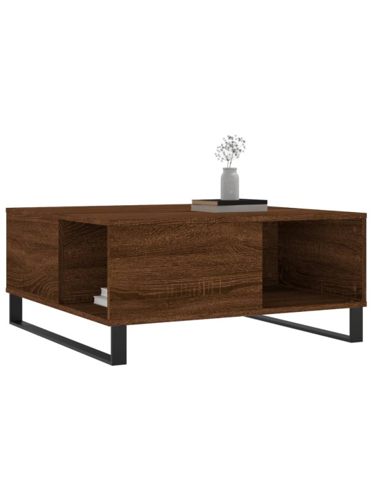 Konferenční stolek hnědý dub 80 x 80 x 36,5 cm kompozitní dřevo