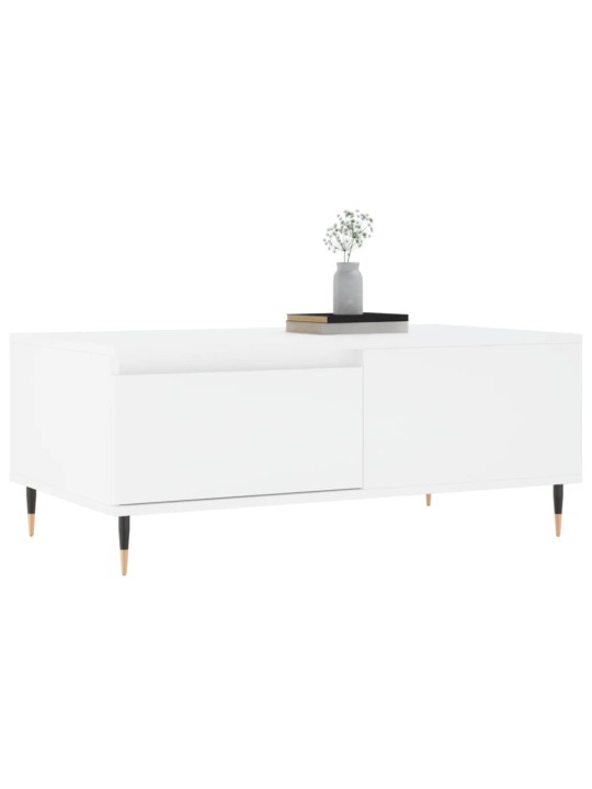 Konferenční stolek bílý 90 x 50 x 36,5 cm kompozitní dřevo