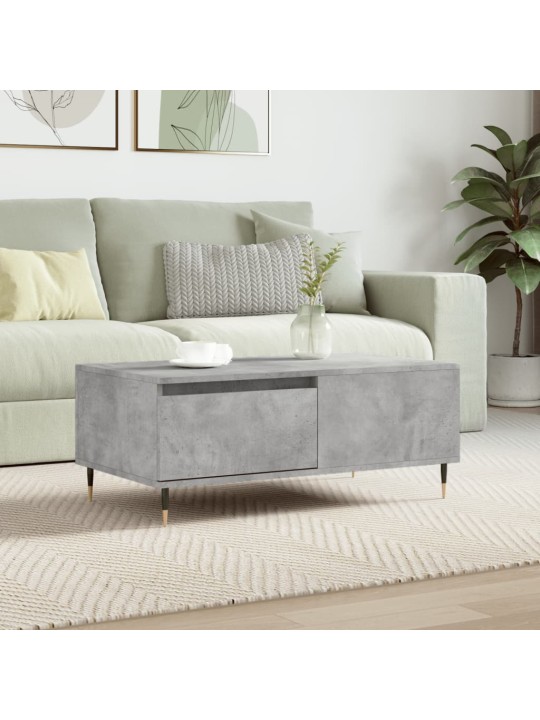 Konferenční stolek betonově šedý 90x50x36,5 cm kompozitní dřevo