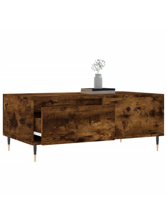 Konferenční stolek kouřový dub 90x50x36,5 cm kompozitní dřevo