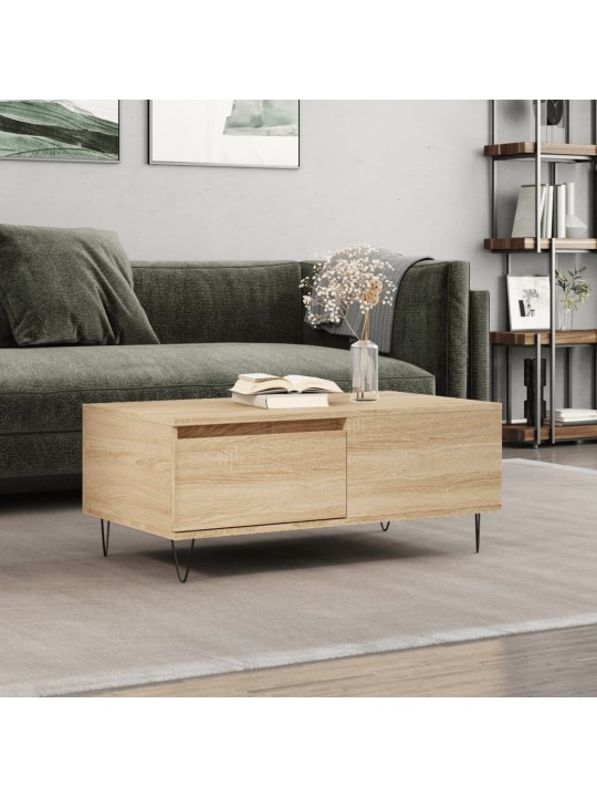 Konferenční stolek dub sonoma 90x50x36,5 cm kompozitní dřevo