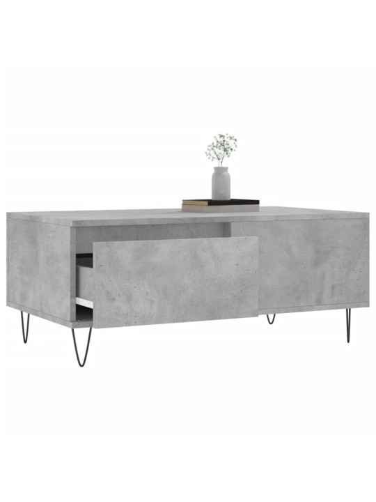 Konferenční stolek betonově šedý 90x50x36,5 cm kompozitní dřevo