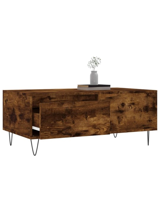 Konferenční stolek kouřový dub 90x50x36,5 cm kompozitní dřevo