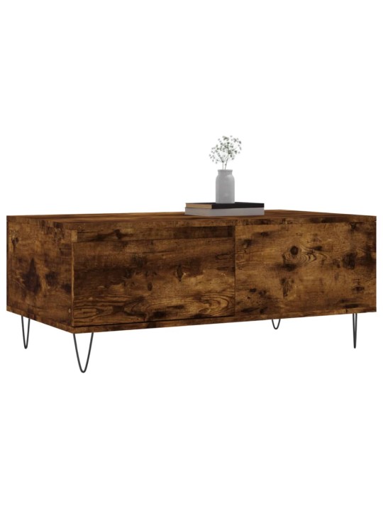 Konferenční stolek kouřový dub 90x50x36,5 cm kompozitní dřevo