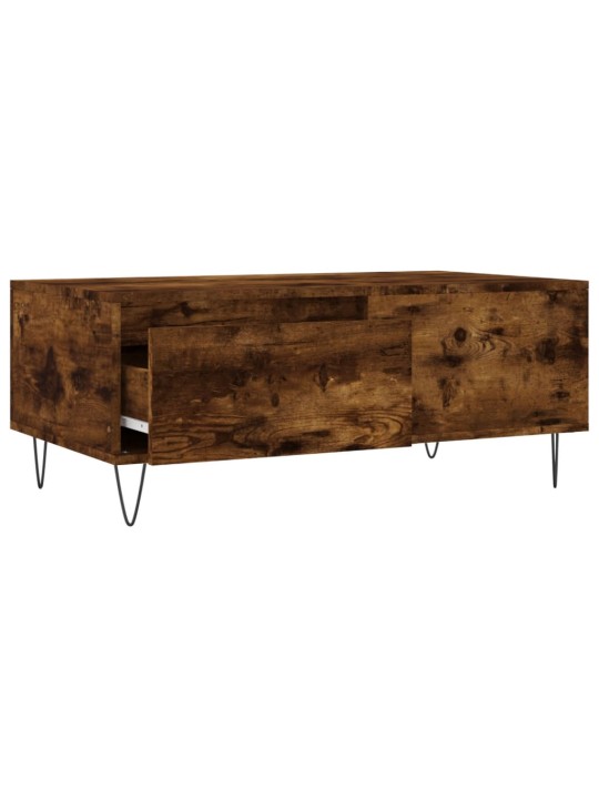 Konferenční stolek kouřový dub 90x50x36,5 cm kompozitní dřevo