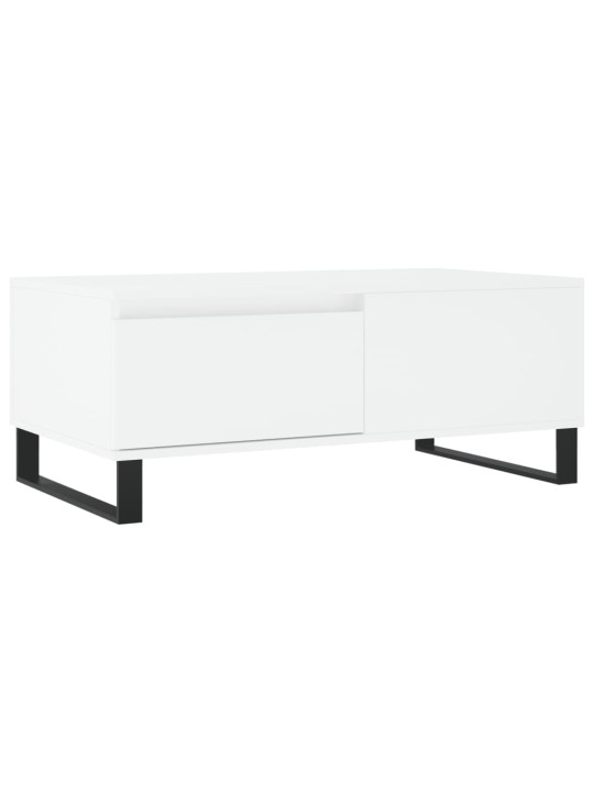 Konferenční stolek bílý 90 x 50 x 36,5 cm kompozitní dřevo
