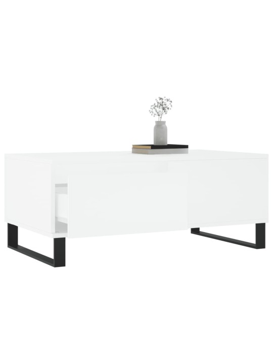Konferenční stolek bílý 90 x 50 x 36,5 cm kompozitní dřevo