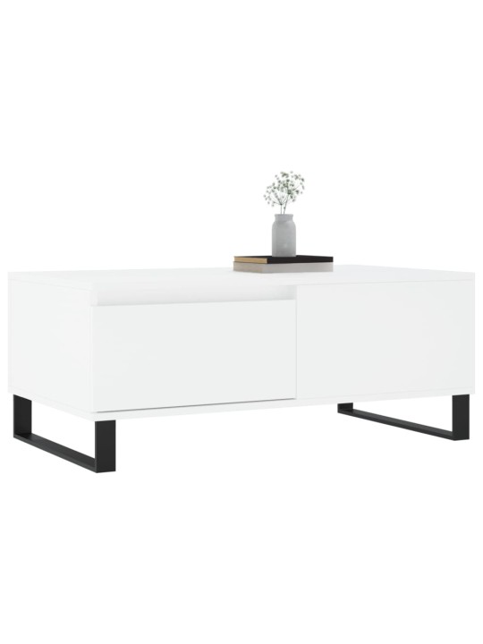 Konferenční stolek bílý 90 x 50 x 36,5 cm kompozitní dřevo