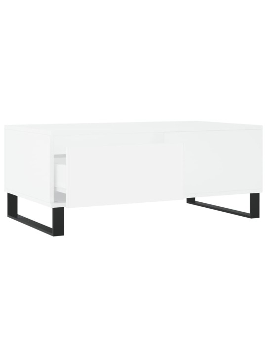 Konferenční stolek bílý 90 x 50 x 36,5 cm kompozitní dřevo