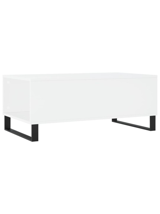 Konferenční stolek bílý 90 x 50 x 36,5 cm kompozitní dřevo
